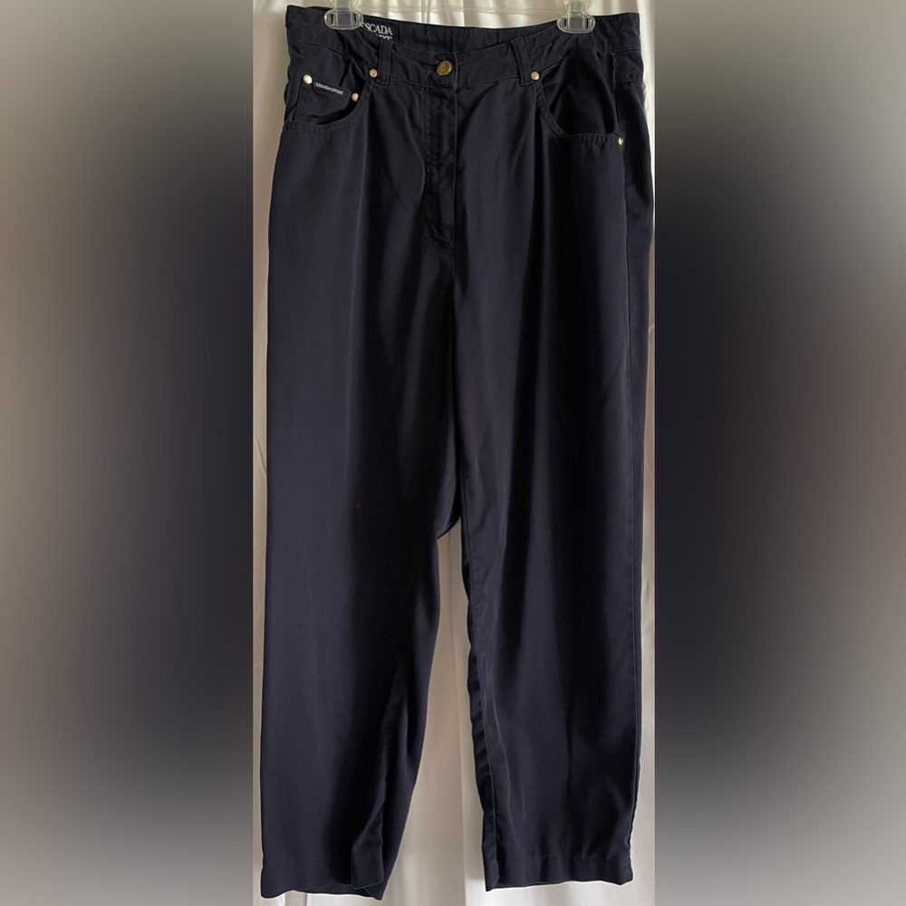 Escada Sport Navy Crop Pants International Size 42